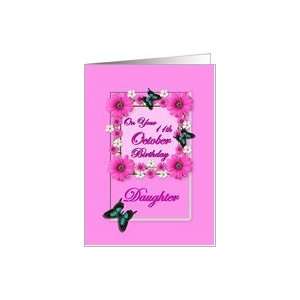  Month October & Age Specific 11th Birthday   Daughter Card 
