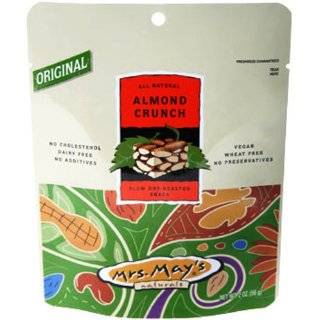 Mrs. Mays Dry Roasted Snack, Almond Crunch, 5 Ounce Pouches (Pack of 