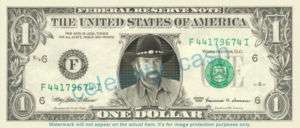 Chuck Norris Dollar Bill   Mint Walker Texas Ranger  
