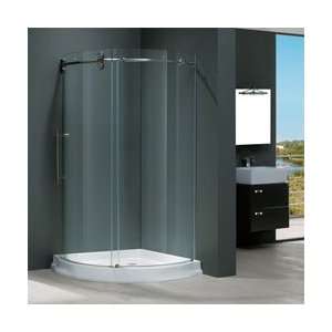 VG6031STCL36WR Frameless Round 36 x 36 Clear Glass Shower Enclosure 