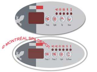 Gecko spa Topside control OVERLAY for all K 9 & TSC 9  