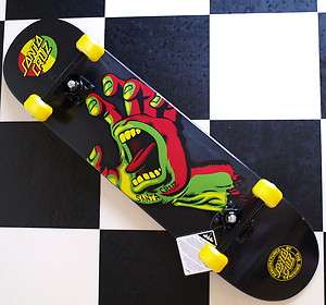 Santa Cruz SCREAMING RASTA HAND Complete PRO Skateboard 7.8 x 31.4 OJ 