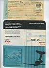Frontier Airlines Ticket Jacket / Trip Pass 1968 1st