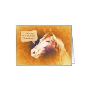   birthday, pardner, birthday card for kids, horse Card Toys & Games