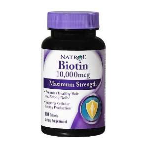  NatrolÂ® Biotin 10,000 mcg: Health & Personal Care