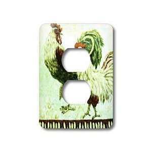  Florene Decorative   Rooster Strut   Light Switch Covers 