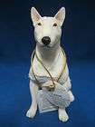 english bull terrier puppy dog sitting figurine enesco country artists