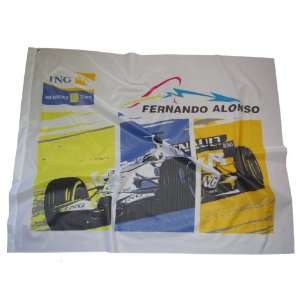  Flag: Formula One 1 Renault F1 Team NEW! Alonso White 