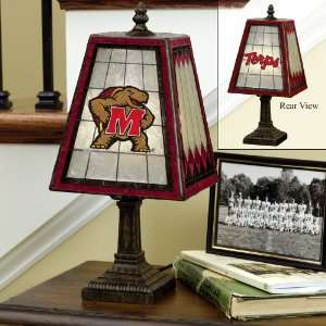  University of Maryland Art Glass Table Lamp