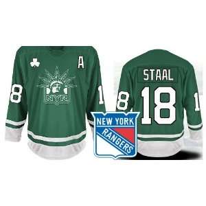 St Pattys Day EDGE New York Rangers Authentic NHL Jerseys Marc Staal 