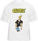 Johnny Bravo T shirt Retro Cartoon Fight Tee