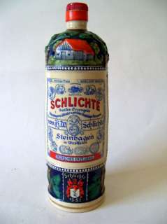 German Schlichte Steinhagen Steinhäger Gin bottle  