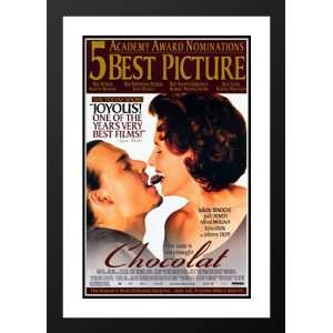  Chocolat 32x45 Framed and Double Matted Movie Poster 