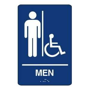   Braille Men Handicap Accessible Gray 8612Pg0609B: Office Products