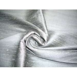   100% Pure Thai Silk Dupioni   Silver Grey Hand Made!: Home & Kitchen