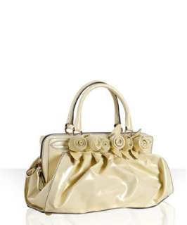Valentino yellow patent leather rosette top handle bag   up to 
