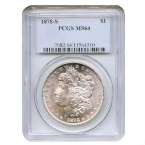 1878 S Morgan Dollar MS64 PCGS 