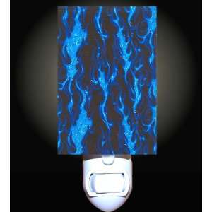  Hot Blue Flames Decorative Night Light: Home Improvement