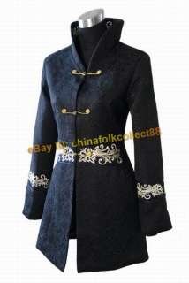 Chinese Woman Handmade Embroidery Winter Jacket/Coat  