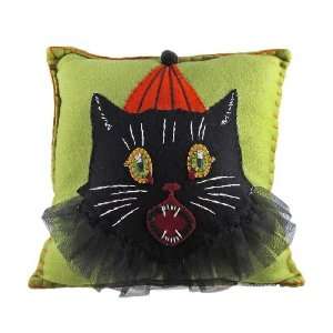  Bethany Lowe Sassy Cat Halloween Throw Pillow