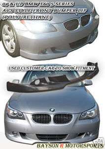 04 06 BMW E60 E61 5 Series A Style Front Bumper Lip  