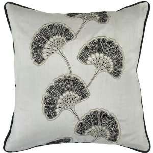  Luxury Pillow in Silver Cloud and Coal Black with Down 
