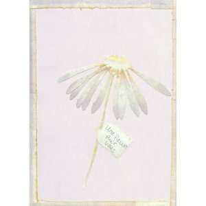  Une Fleur, Note Card by David Van Berckel, 4.75x6.5