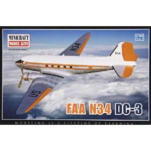  MINICRAFT   1/144 FAA N34 DC3 Training Aircraft (Plastic 