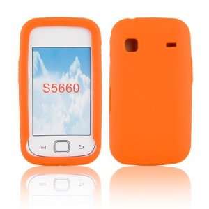   S5660 Galaxy Gio Orange Hydro Silicone Protective Case: Electronics