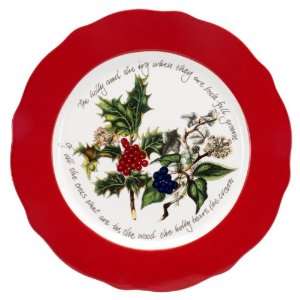  Portmeirion Holly & Ivy Red Border 13 Charger Plate 