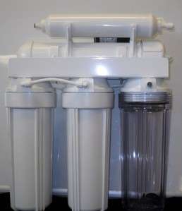STAGE REVERSE OSMOSIS WATER FILTER ALKALINE SYSTEM & PERMEATE PUMP 