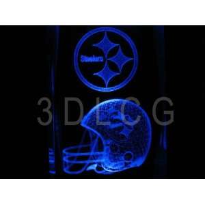  NFL Pittsburgh Steelers 3D Laser Etched Crystal S2 