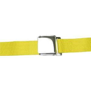   Yellow 2 Point Lap Seat Belt with Airplane Lift Buckle: Automotive