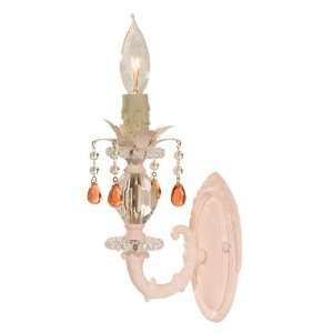  lily pink clear and pink beads sconce: Home Improvement