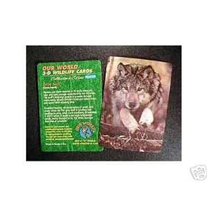  Wolf 3D Wildlife Card. 12 for $9.99 