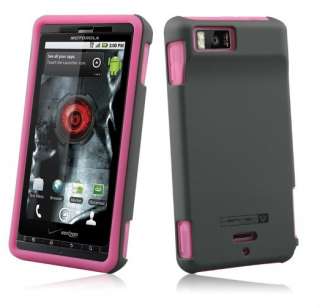 For Motorola Droid X MB810 Naztech Vertex Case Cover Pink Skin Screen 