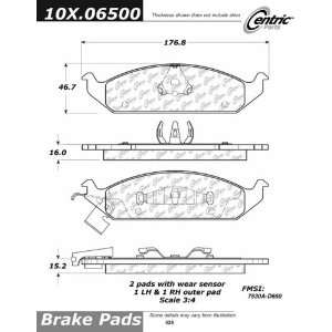  Centric Parts 105.06500 Ceramic Brake Pad Automotive
