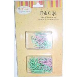  Fish Shape Metal Paperclip Embellishments for Scrapbooking 