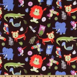 44 Wide Michael Miller Jungle Jumble Java Fabric By The 