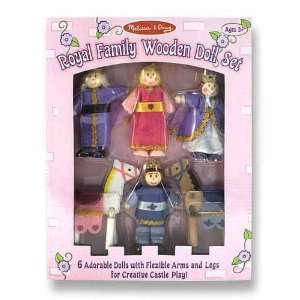  Melissa & Doug Royal Family Wooden Doll Set    Toys 