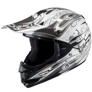  HJC CL X5N Fang Helmet   2X Large/Silver Automotive