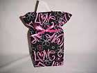 Hot pink LOVE on a black Tissue Box Cover Classy