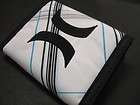 NEW MENS HURLEY ONE & ONLY SUPREME WHITE PLAID TRI FOLD VELCRO WALLET