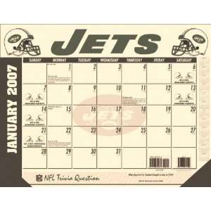  New York Jets 22x17 Desk Calendar 2007
