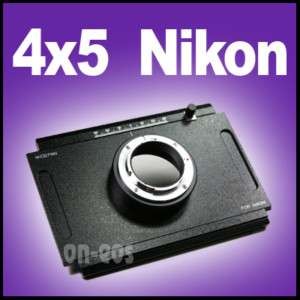Moveable Large Format back 4x5 camera > Nikon Sinar  