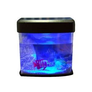    USB Mini Aquarium/Fish Tank with Colorful Light: Electronics