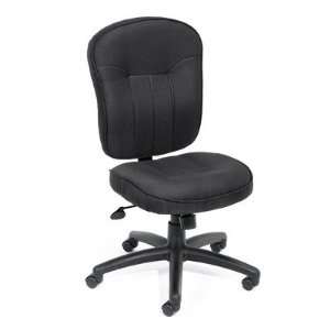 Boss Office Products B1570 XX Fabric Task Chair without Arms in Black 