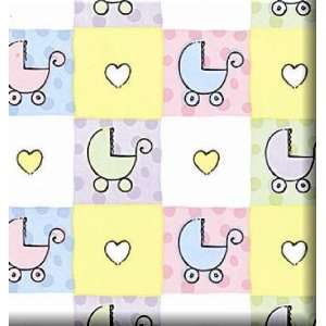  Baby Carriage Trendy Gift Wrap Wrapping Paper: Health 