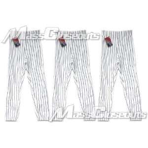  3 Pair Champro Baseball Softball Pants White/Blk Pin L 