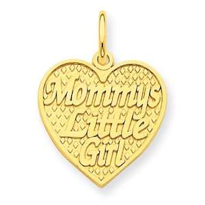  14k Mommys Little Girl Charm: Jewelry